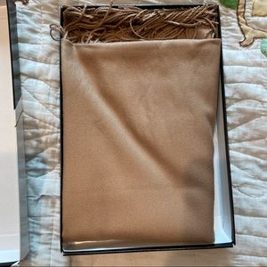 Cashmere & Class 100% Cashmere Camel Scarf NWT